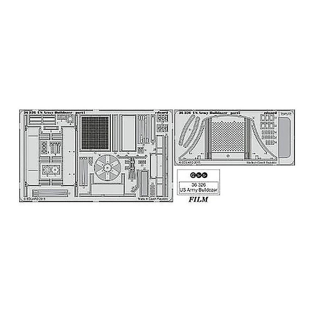 eduard 36326 1 35 us army bulldozer for mna