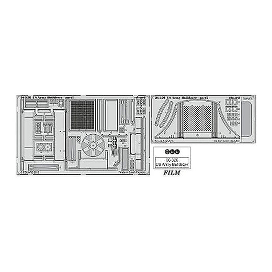 eduard 36326 1 35 us army bulldozer for mna