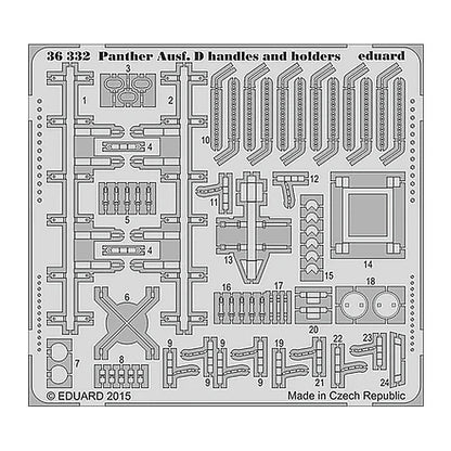eduard 36332 1 35 panther ausf d handles and holders
