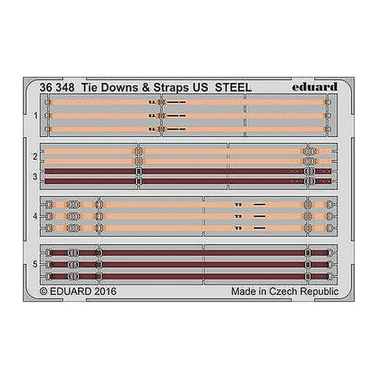 eduard 36348 1 35 tie downs straps us steel pre painted