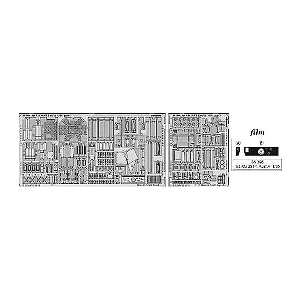 eduard 36396 1 35 sdkfz 251 1 ausf a for icm