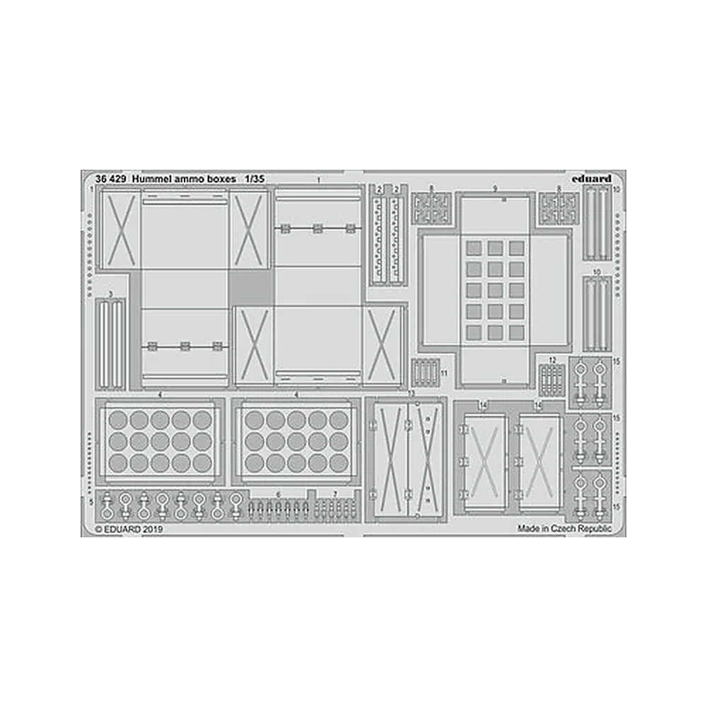 eduard 36429 1 35 hummel ammo boxes