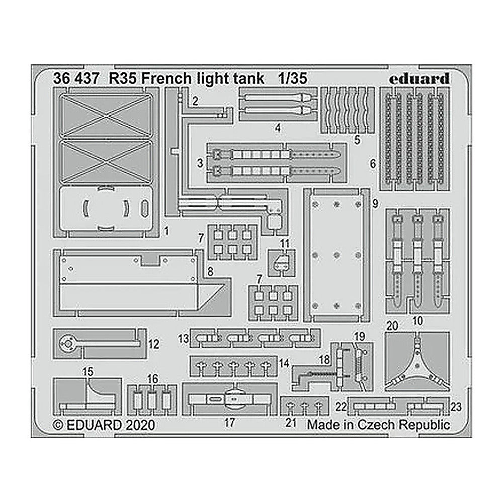 eduard 36437 1 35 french light tank for tam