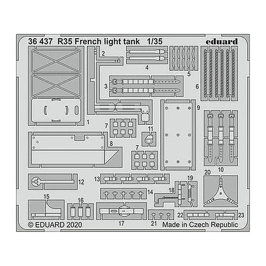 eduard 36437 1 35 french light tank for tam