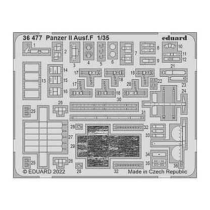 eduard 36477 1 35 panzer ii ausf f for acy