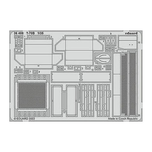 eduard 36488 1 35 t 70b for zvezda photo etch detail set
