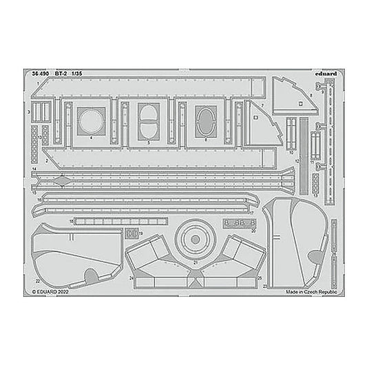 eduard 36490 1 35 bt 2 for hobby boss photo etch detail set