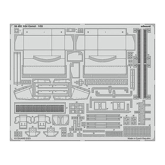 eduard 36495 1 35 comet for tamiya photo etch detail set