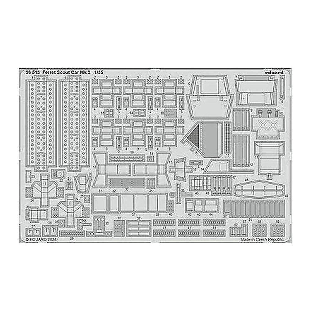 eduard 36513 1 35 ferret scout car mk 2 photo etched set