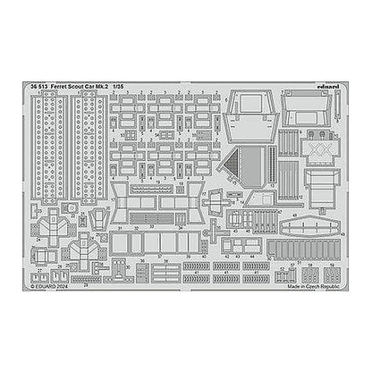 eduard 36513 1 35 ferret scout car mk 2 photo etched set