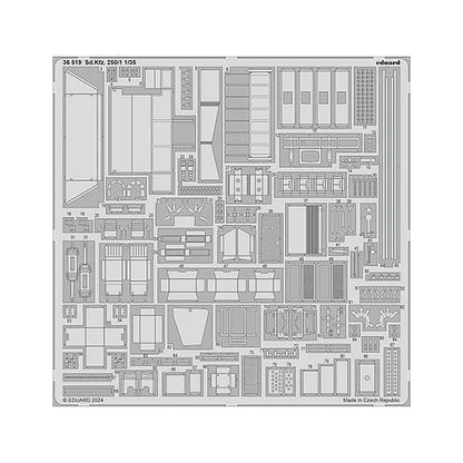 eduard 36519 1 35 sd kfz 250 1 photo etch for dragon