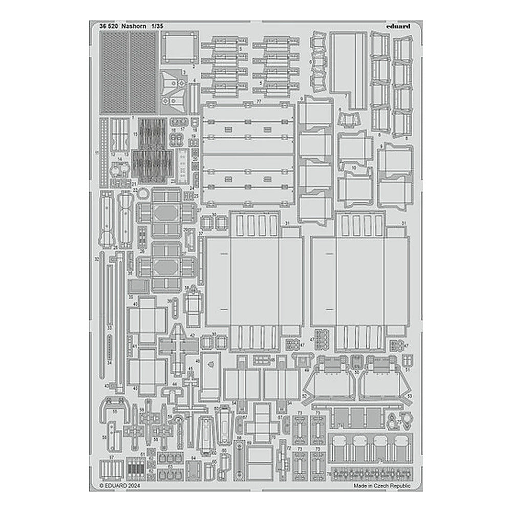 eduard 36520 1 35 nashorn photo etched set for tamiya for tamiya