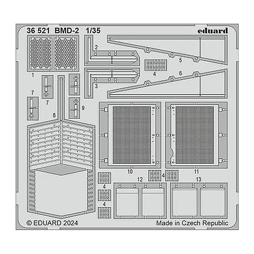 eduard 36521 1 35 bmd 2 photo etched setfor hobby boss