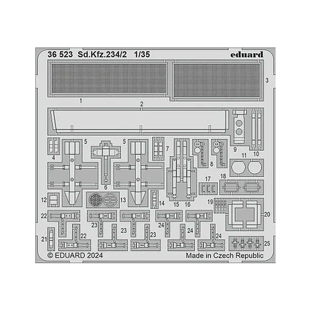 eduard 36523 1 35 sd kfz 234 2 photo etch set for miniart