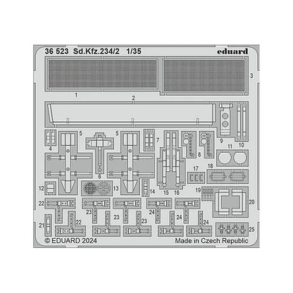 eduard 36523 1 35 sd kfz 234 2 photo etch set for miniart