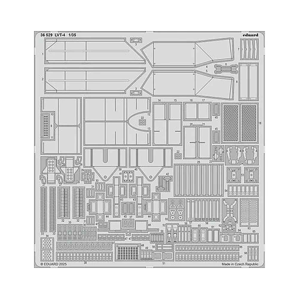 eduard 36529 1 35 lvt 4 1 35 photo etch for italeri