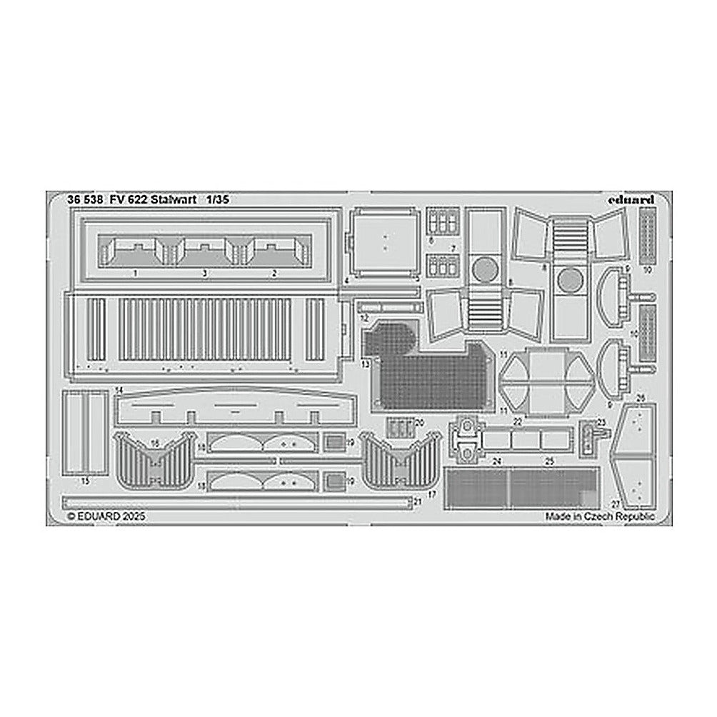 eduard 36538 1 35 fv 622 stalwart photo etched set for airfix