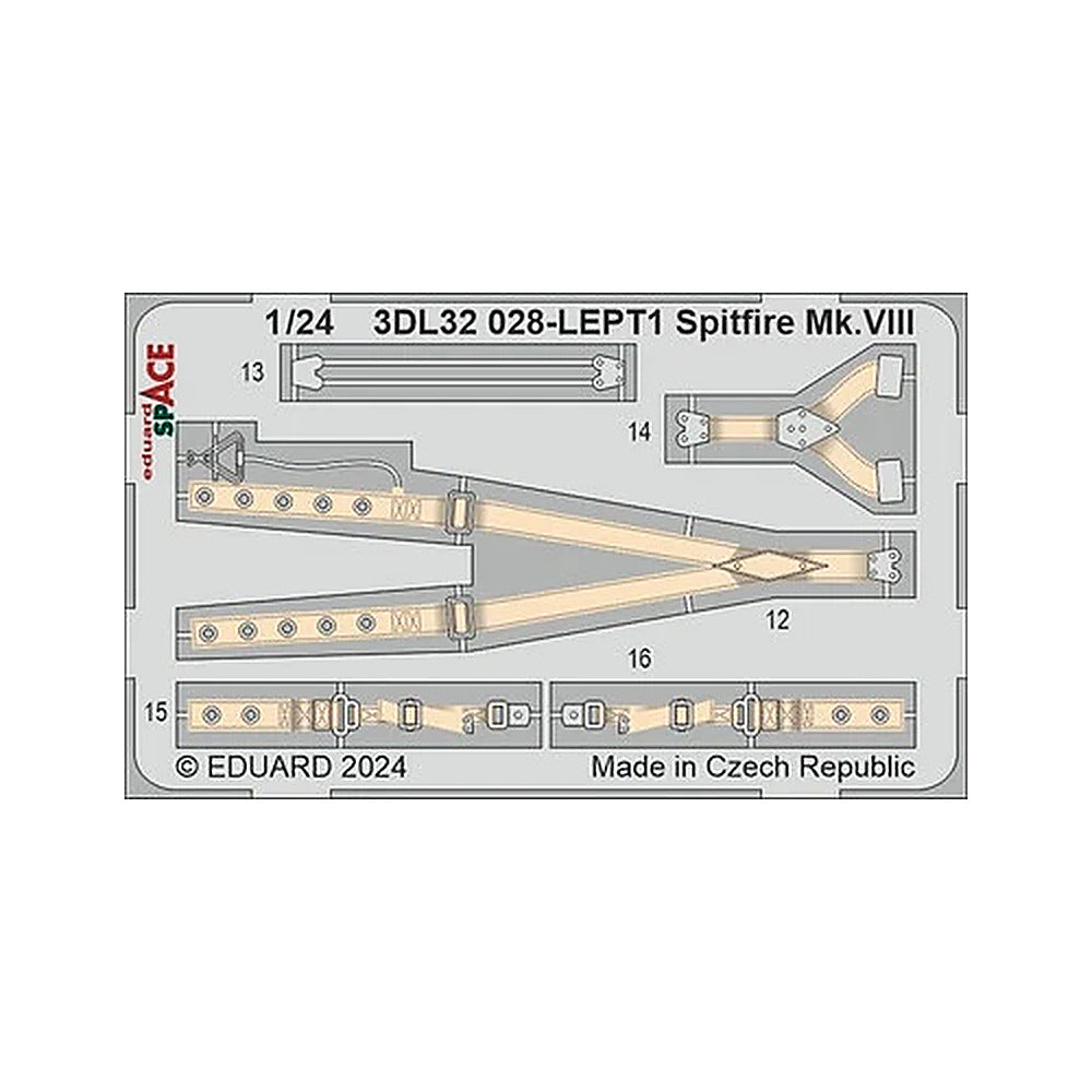 eduard 3dl32028 1 24 spitfire mk viii space space for airfix