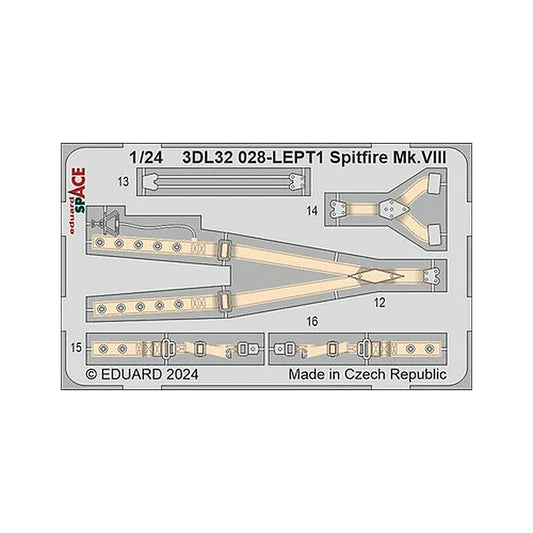 eduard 3dl32028 1 24 spitfire mk viii space space for airfix