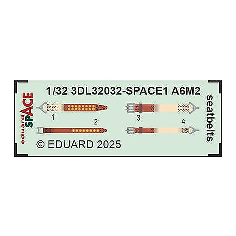 eduard 3dl32032 1 32 zero seatbelts space space