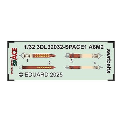 eduard 3dl32032 1 32 zero seatbelts space space