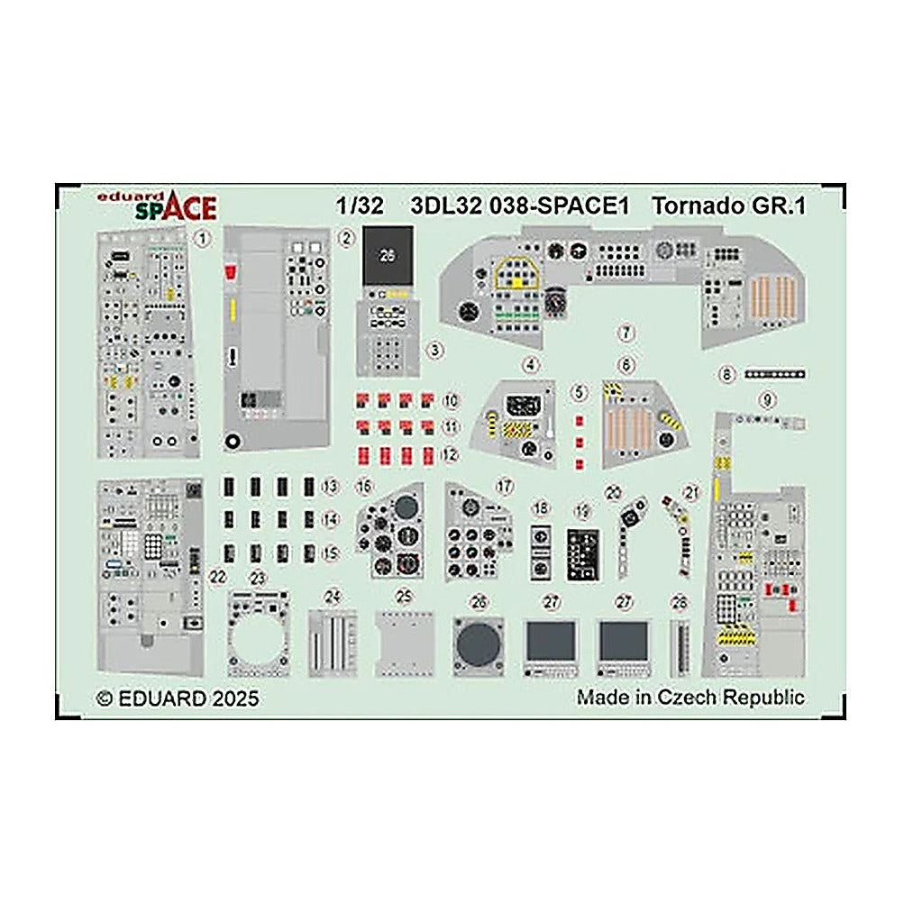 eduard 3dl32038 1 32 tornado gr 1 space space for italeri