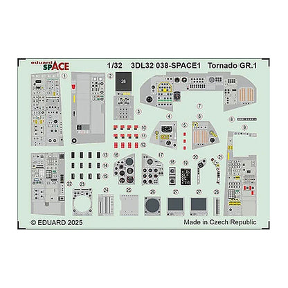eduard 3dl32038 1 32 tornado gr 1 space space for italeri