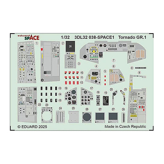 eduard 3dl32038 1 32 tornado gr 1 space space for italeri