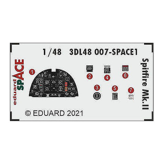eduard 3dl48007 1 48 spitfire mk ii space for eduard