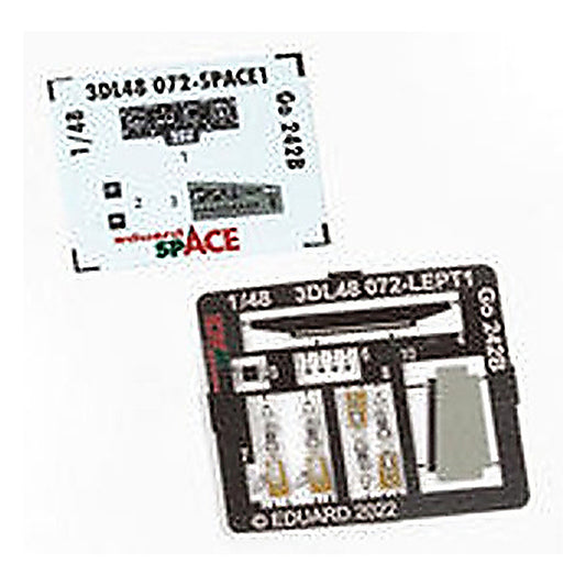 eduard 3dl48072 1 48 go 242b 3d decals pe space set