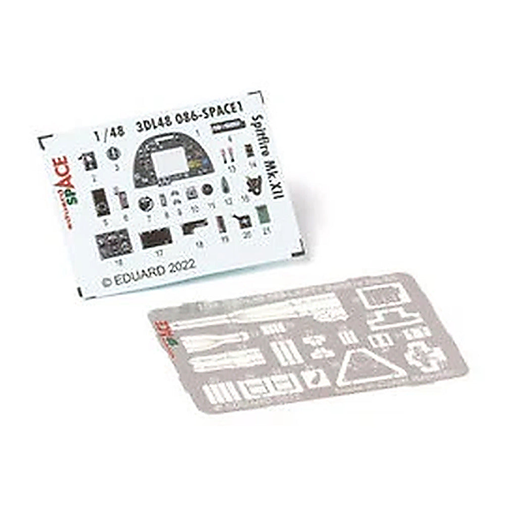 eduard 3dl48086 1 48 spitfire mk xii space for airfix