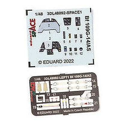eduard 3dl48092 1 48 bf 109g 14 as space for eduard