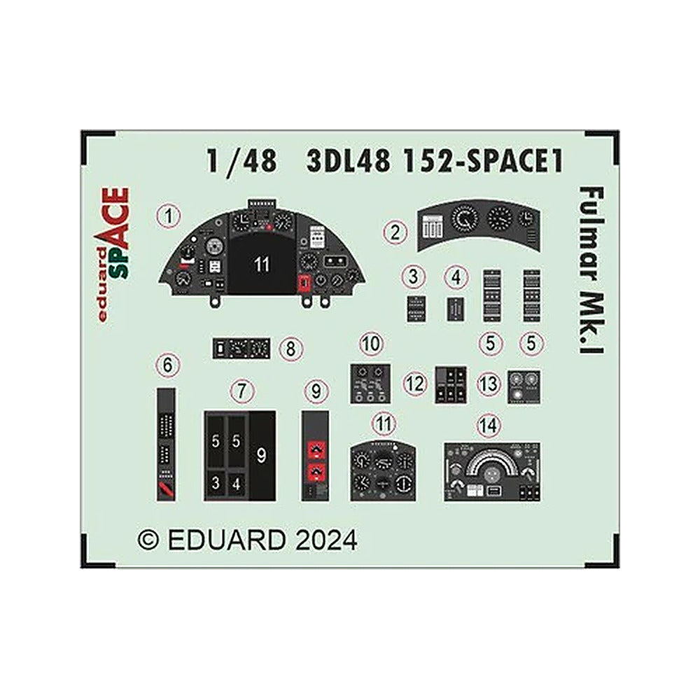 eduard 3dl48152 1 48 fulmar mk i space space