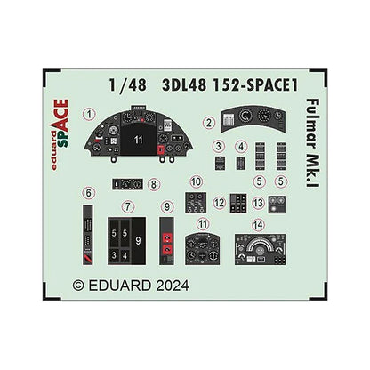 eduard 3dl48152 1 48 fulmar mk i space space