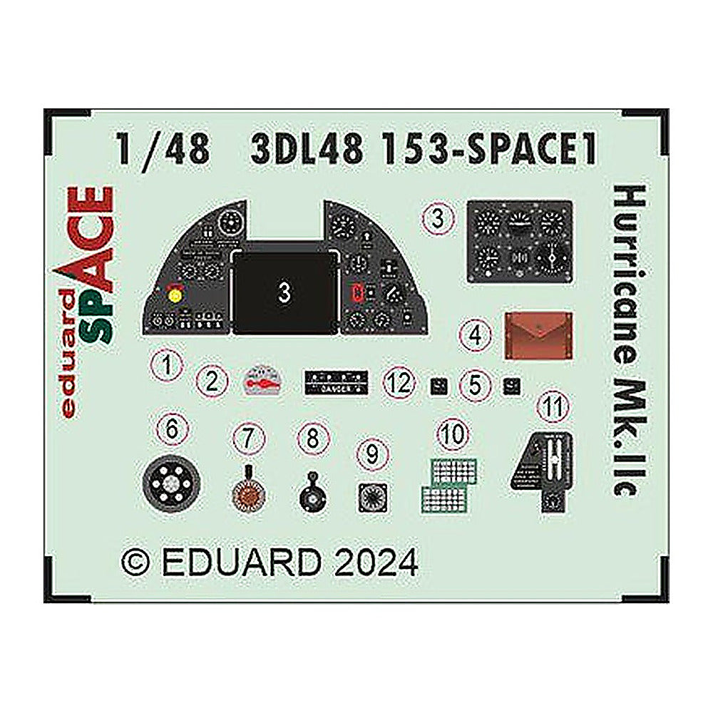 eduard 3dl48153 1 48 hurricane mk iic space space
