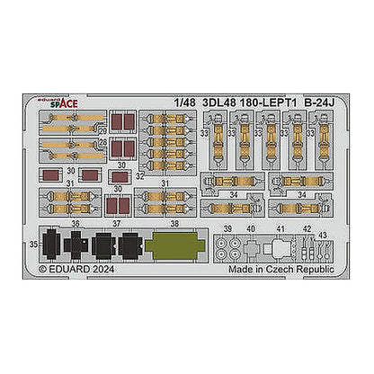 eduard 3dl48180 1 48 b 24j liberator space set