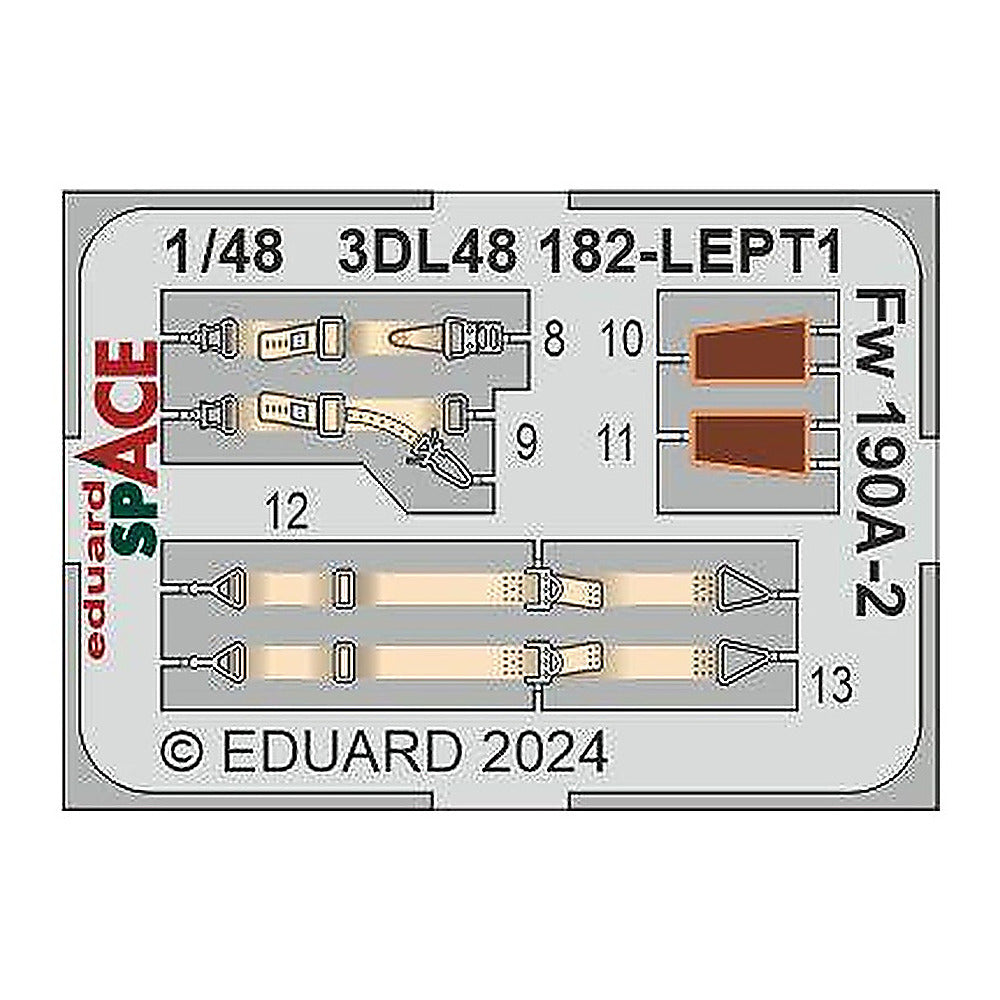 eduard 3dl48182 1 48 fw 190a 2 space set