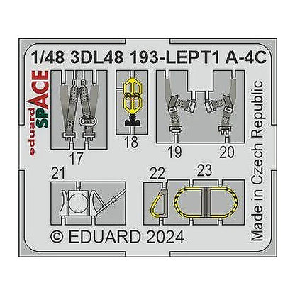 eduard 3dl48193 1 48 a 4c space for hasegawa