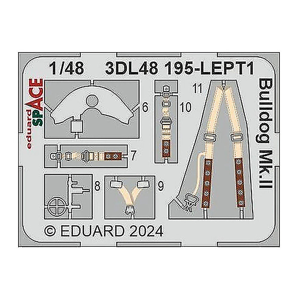 eduard 3dl48195 1 48 bulldog mk ii space for airfix