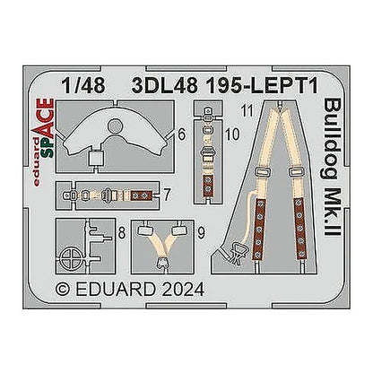 eduard 3dl48195 1 48 bulldog mk ii space for airfix