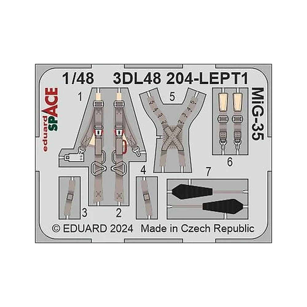 eduard 3dl48204 1 48 mig 35 space space for hobby boss