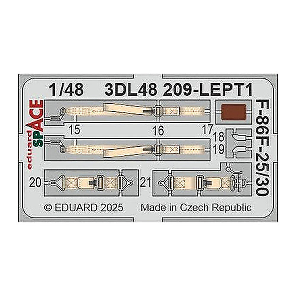eduard 3dl48209 1 48 f 86f 25 30 space space for airfix