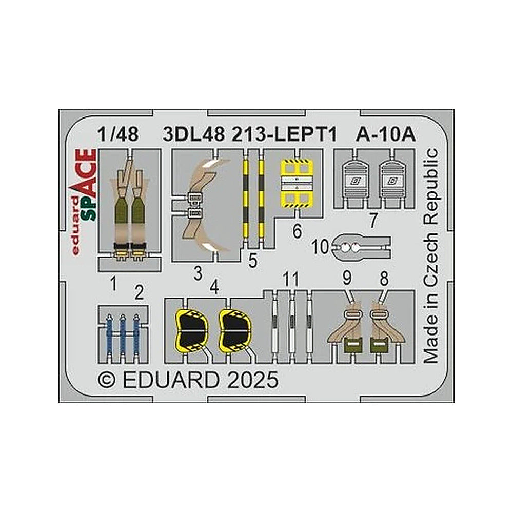 eduard 3dl48213 1 48 a 10a space space for great wall hobby kit