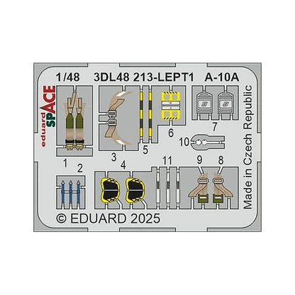 eduard 3dl48213 1 48 a 10a space space for great wall hobby kit