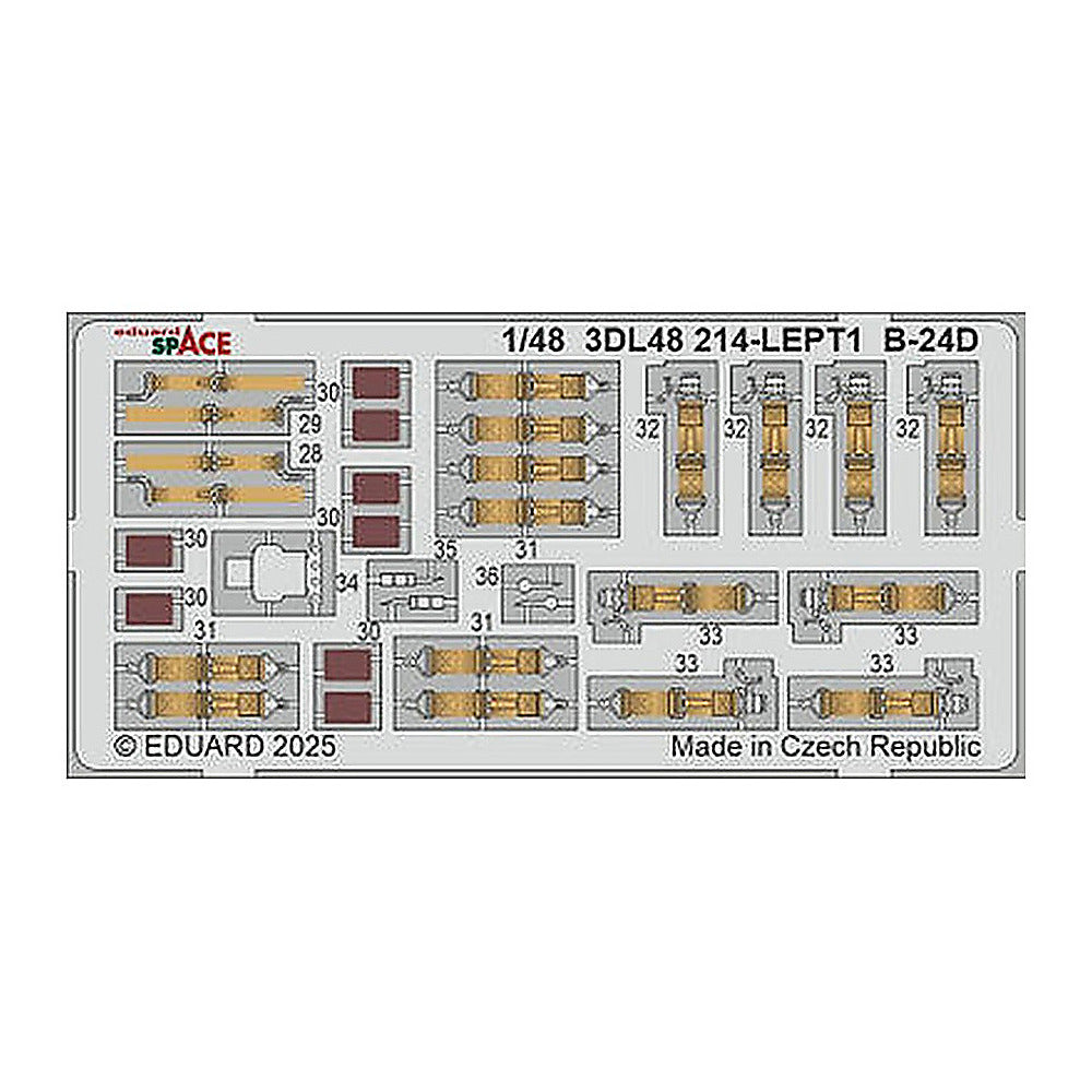 eduard 3dl48214 1 48 b 24d space space for hobby boss kit