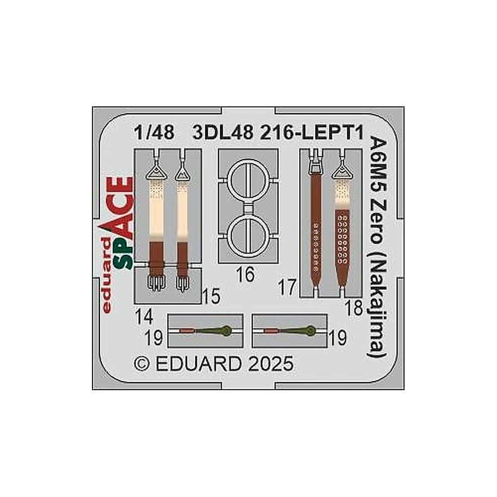 eduard 3dl48216 1 48 zero nakajima space space for fine molds kit