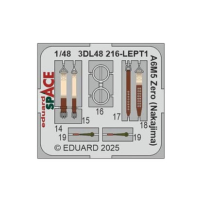 eduard 3dl48216 1 48 zero nakajima space space for fine molds kit