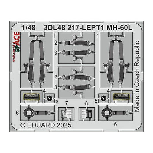 eduard 3dl48217 1 48 mh 60l space space for icm kit