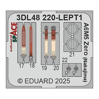 eduard 3dl48220 1 48 zero nakajima space space for eduard kit