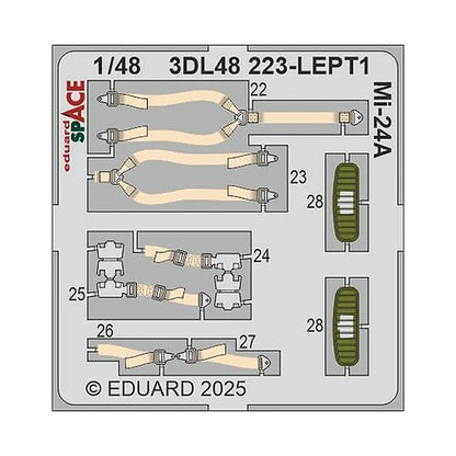eduard 3dl48223 1 48 mi 24a space space for trumpeter kit